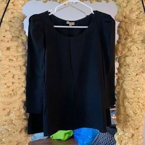 Claudie pierlot blouse, puffy shoulder detail, subtle star print sz 38